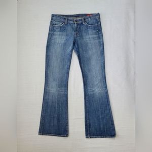 Citizens Of Humanity Jeans Womens 28 Blue Ingrid Stretch Low Waist Flair Wide